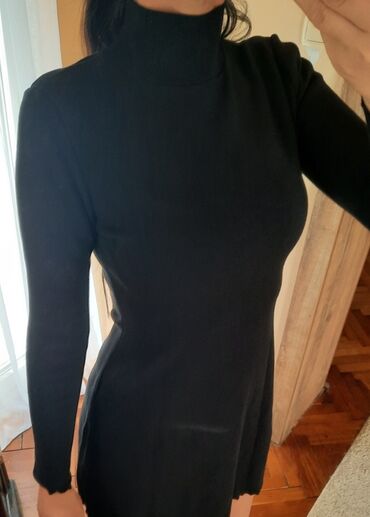 lanene haljine za punije: Zara XS (EU 34), color - Black, Other style, Long sleeves