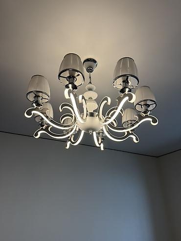 smart light: Потолочная люстра с декоративными плафонами и LED-элементами - — 1