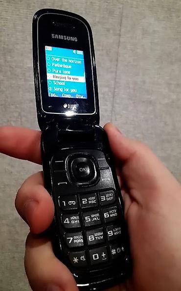 Samsung E1252, rəng - Qara, İki sim kartlı