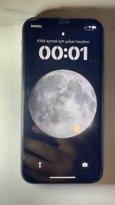 Apple iPhone: IPhone 11, 64 GB, Black Titanium, Simsiz şarj, Face ID, Sənədlərlə