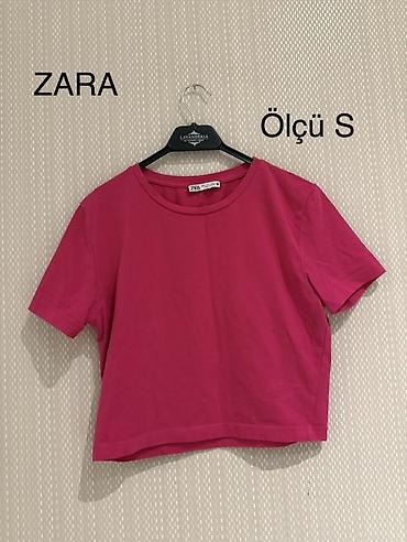 sortlar: ‼️KÖHNƏ GEYİM UCUZ QİYMƏTƏ SATILIR‼️ ZARA qadın t‑şortu - Ölçü: S — 1