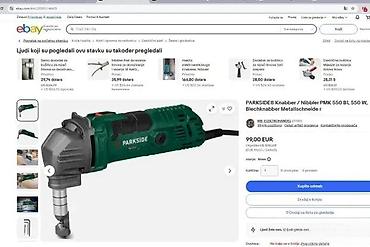 merdevine dva stepenika: PARKSIDE električni nibler za metal PMK 550 BI – 550 W Opis: - Snažan — 3