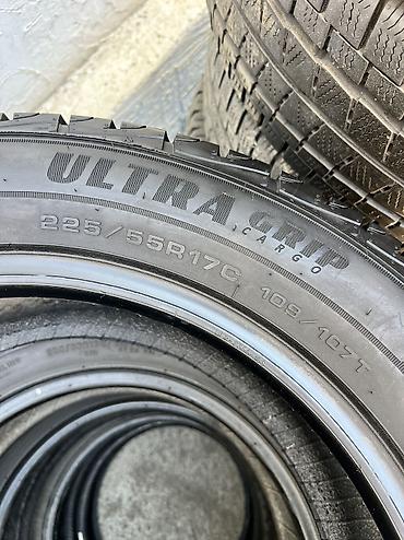 зимние: Шины 225 / 55 / R 17, Всесезонная, Б/у, Комплект, Легкий коммерческий транспорт (C/LT), Германия, GoodYear — 8