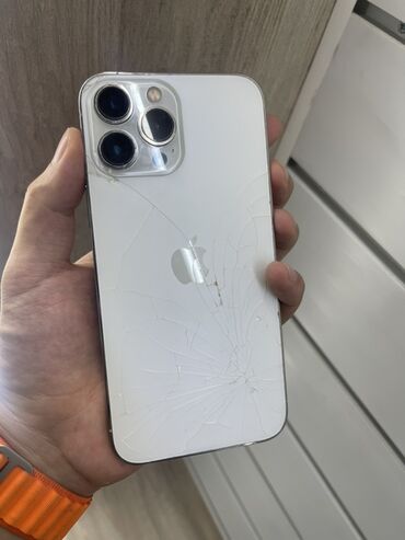 айфон запчасть: IPhone 13 Pro Max, 128 ГБ, Белый, 80 %
