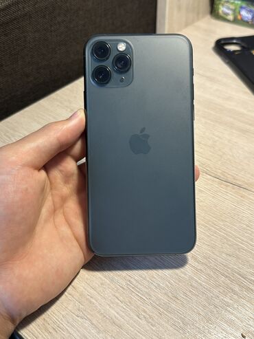 айфон 11 про кредит: IPhone 11 Pro, Б/у, 256 ГБ, Matte Midnight Green, Чехол, 73 %