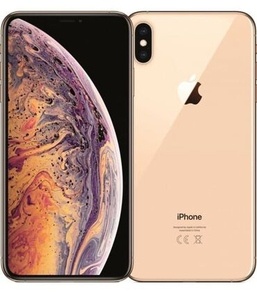iphone xr купить бишкек: IPhone Xs Max, Б/у, 256 ГБ, Золотой, Зарядное устройство, Защитное стекло, Чехол, 94 %