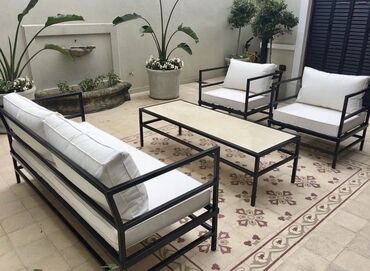 азат мебель: Прямой диван, цвет - Белый, Новый