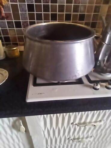 Qazanlar: Qazan, rəng - Gümüşü, Alüminium, 5-dən çox l, 32 sm, Rusiya — 7