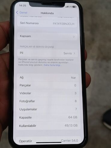 Apple iPhone: IPhone X, 64 GB, Space Gray, Face ID — 9