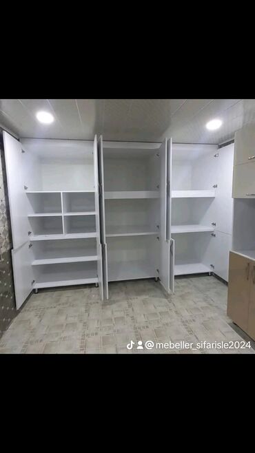 Sifarişlə dolablar: Düz dolab, Yataq otağı üçün, Paltar üçün, Açılan, Korpuslu — 17