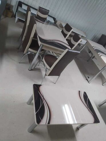 Setovi stolova i stolica: Sto - 80cm Metal noge Ploca univer Staklo 4mm stolica - metal - eko — 11