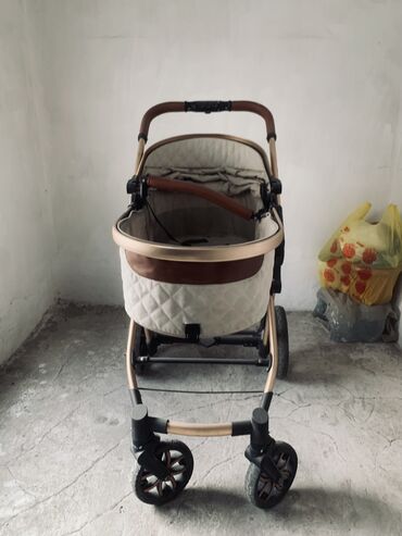 Коляски: Коляска, цвет - Коричневый, Б/у — 2