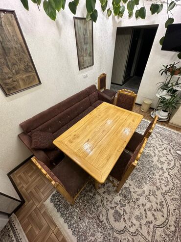 столешница из дерева: Комплект стол и стулья Кухонный, Б/у