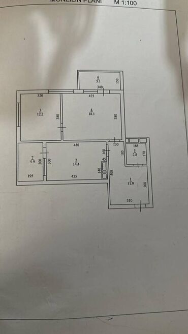 Yeni tikili: 3 otaqlı, Yeni tikili, 80 kv. m — 16