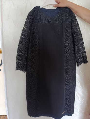 прямые платья для полных: Повседневное платье, 5XL (EU 50)