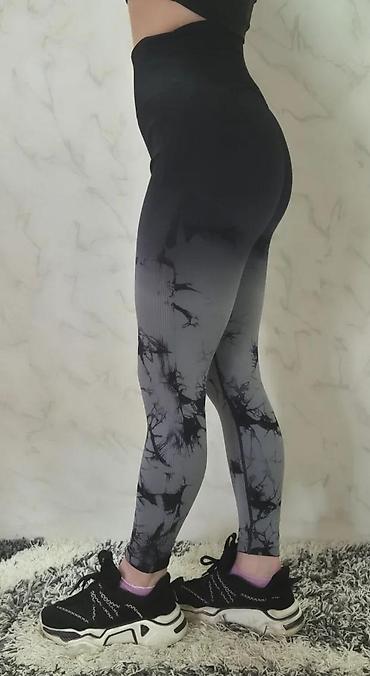 Helanke, biciklistički šortsevi: Ženske sportske helanke – visoki struk, bez šavova, elastične - — 8