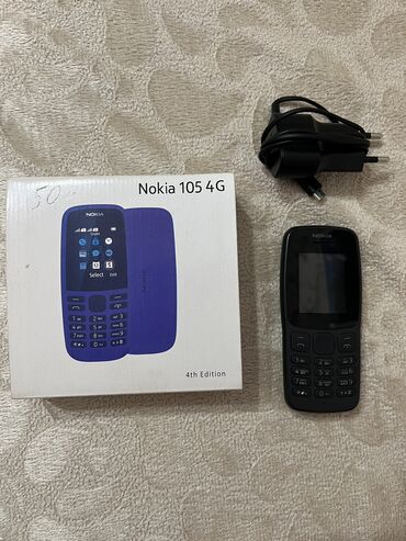 telefon təzə: Nokia 105 4G, 4 GB, цвет - Черный, Кнопочный