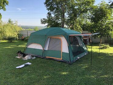 большая палатка: Большие палатки с зонированием, на 8-12 человек