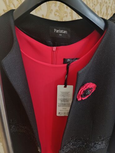 Костюмы с юбкой: Костюм с юбкой, Миди, Пиджак, Турция, L — 4