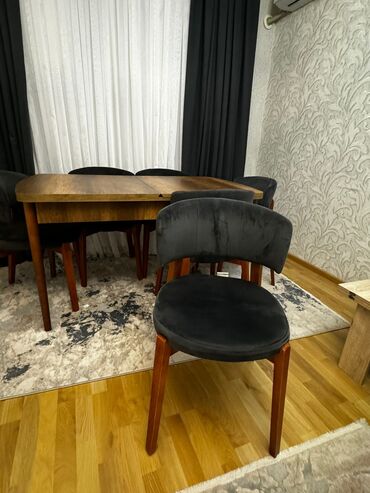 стул в стиле прованс: Qonaq otağı üçün, İşlənmiş, Açılan, 6 stul