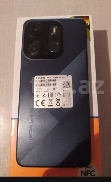 tekno spark: Tecno Spark 7T, 64 GB, rəng - Göy