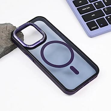 shooter: Maska Magsafe Trendy za iPhone 15 Pro 6.1 ljubicasta. Uz brzu dostavu — 1