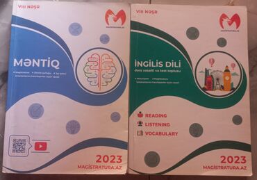 Magistratura üçün hazırlıq kitabları. Təzədir, yazı, cırıq yoxdur