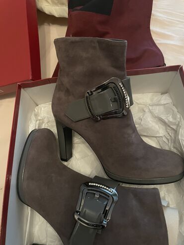 Botinka və botilyonlar: Ölçü: 37, rəng - Boz, Yeni — 9