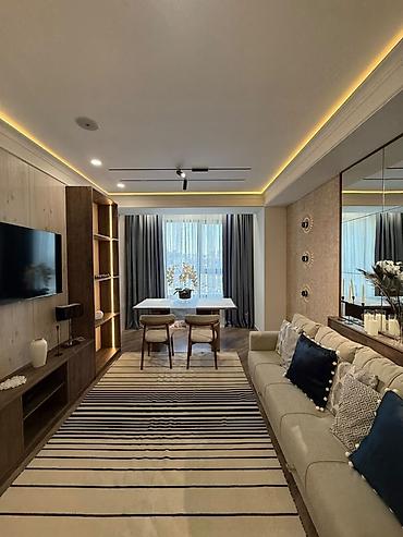 малина жк: 2 комнаты, 80 м², Элитка, 3 этаж, Дизайнерский ремонт — 1