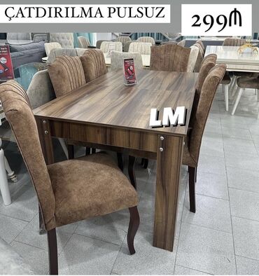 ikinci el stol stul: Mətbəx üçün, Qonaq otağı üçün, Yeni, Açılmayan, Dördbucaq masa, 6 stul, Azərbaycan