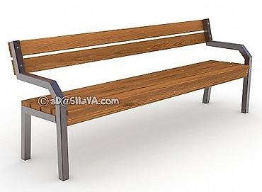 Скамейки: Скамейка Металл, Со спинкой — 28