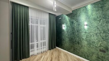 1 комнатная квартира без мебели: 1 бөлмө, 38 кв. м, Элитка, 10 кабат, Евроремонт