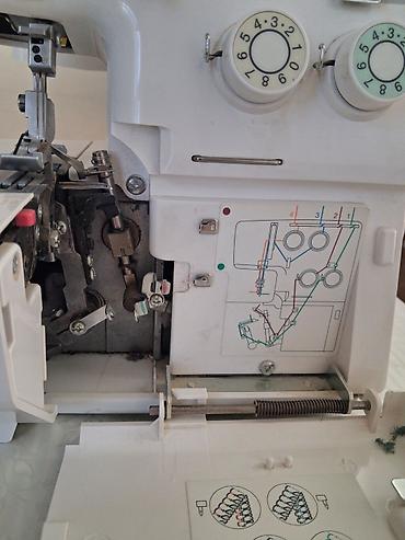 qədimi tikiş maşını: Orjinal JANOME MyLock 204D overlok tikiş maşını hec bir problemi — 4