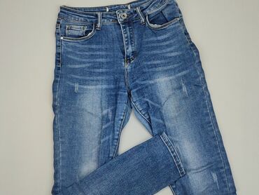 jeansowe spódnice z rozcięciem: Jeansy, M, stan - Dobry