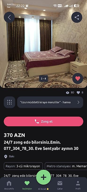Otaqların uzunmüddətli kirayəsi: Bu şərəfsizin paylaşdığı elanlara qəti şəkildə inanmayın yalandan beh — 2