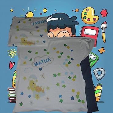 Ostale dečije stvari: Prekrivac za bebe sa stampom pomzelji ime,slika,podaci rodjenja — 1