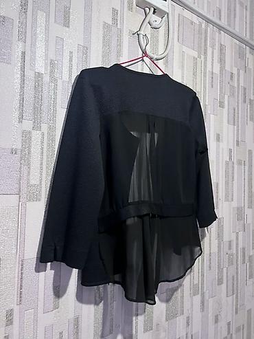 qara jaket: Qadın jaketi – şifon əlavəli, qızılı düyməli - Rəng: qara - Üst — 2