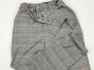sinsay spódnice w kratę: Material trousers, SinSay, S (EU 36), condition - Very good