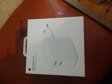 adapterlər iphone: Apple Dual USB‑C Port 35W Power Adapter Xüsusiyyətlər: - İki ədəd — 2