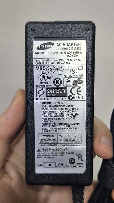 power: Блок питания Samsung ADP-60ZH A (AD-6019) ориг, на ноутбук, рабочий — 3
