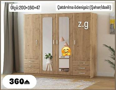 Dolablar: Dolab yeni qarderob paltar dolabı güzgülü — 1