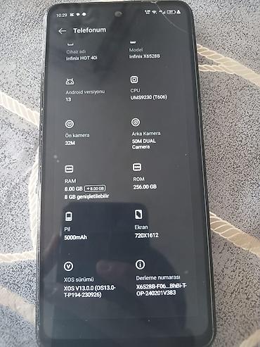 hot 40: Infinix Hot 40, 256 GB, rəng - Göy — 2