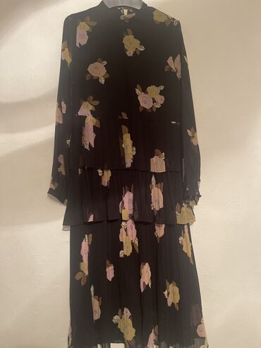 шифоновое платье туника: Вечернее платье, Креп, С рукавами, S (EU 36)