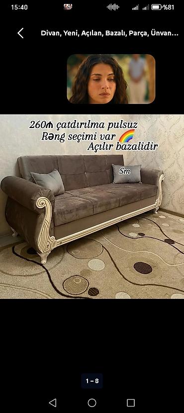 tek divanlar: Divan-kravat, Yeni, Açılan, Bazalı, Parça, Şəhərdaxili pulsuz çatdırılma — 4