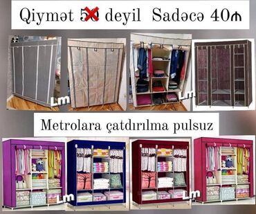 parça dolap modelleri: Dolab Qarderob ✔️ ENDİRİMLƏ Qiymət : 40 ₼ 💃🏻 Metal