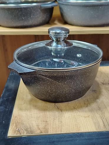 Кастрюли: Кастрюля Pichma Granit, 2 л - Материал: литой алюминий с гранитным — 1