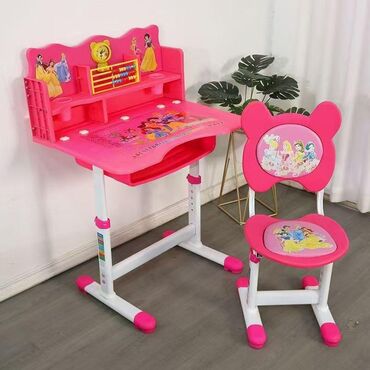Другая мебель: Многофункциональный детский стол и стул с регулируемой высотой — 4