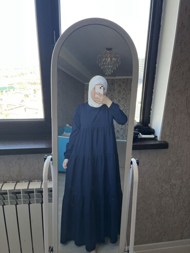 мусульманский платья: Повседневное платье, Лето, Длинная модель, M (EU 38), L (EU 40), XL (EU 42)