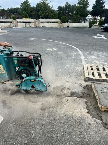 disk mişar: Beton və asfalt kəsmək üçün nəzərdə tutulmuş tikiş maşını. Yol