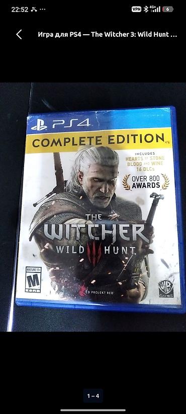 Видеоигры и приставки: Игра для PS4 — The Witcher 3: Wild Hunt Complete Edition (диск Blu‑ray — 4